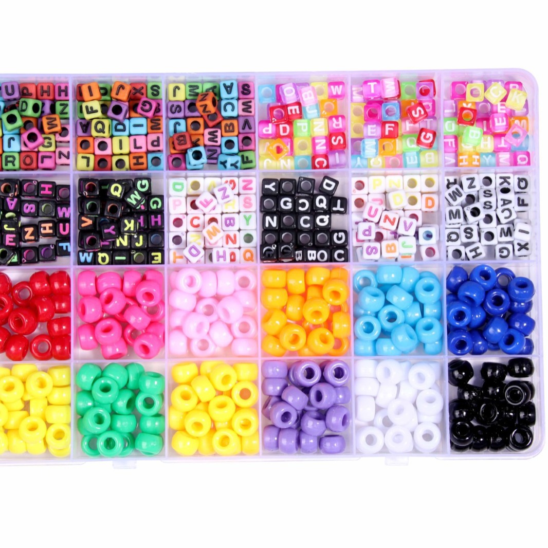 DIY con cuentas 24 rejilla en caja perlas sueltas accesorios de joyería pulsera hecha a mano collar educativo creativo Cadena de teléfono móvil