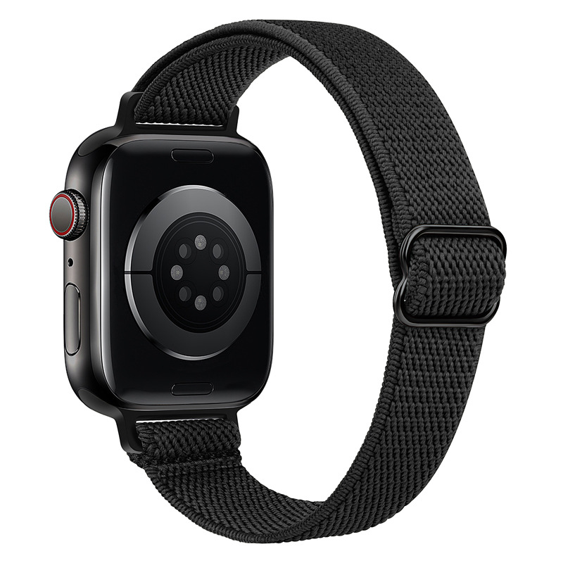 Aplicable para AppleWatch correa iWatch7 Apple cintura elástica nylon correa de pulsera ajustable ligera