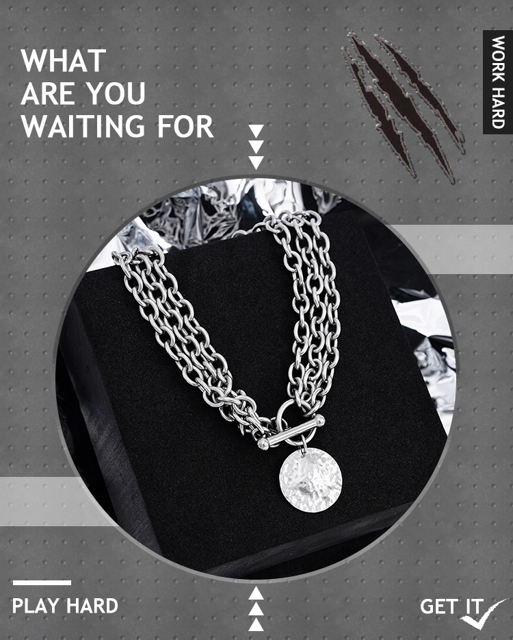 Cuban Chain Necklace For Men Multi-coloured Hip Hop Style_voghion.com