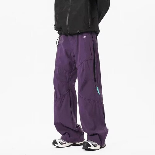 American Outdoor Quick-Dry Hiking Pants for Men and Women - Spring and Summer Functional Side Chain Sports and Leisure Pants