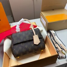 驴包包CLUNY克鲁尼bb高版本外贸款老花l家新款法棍包全皮刺绣单肩