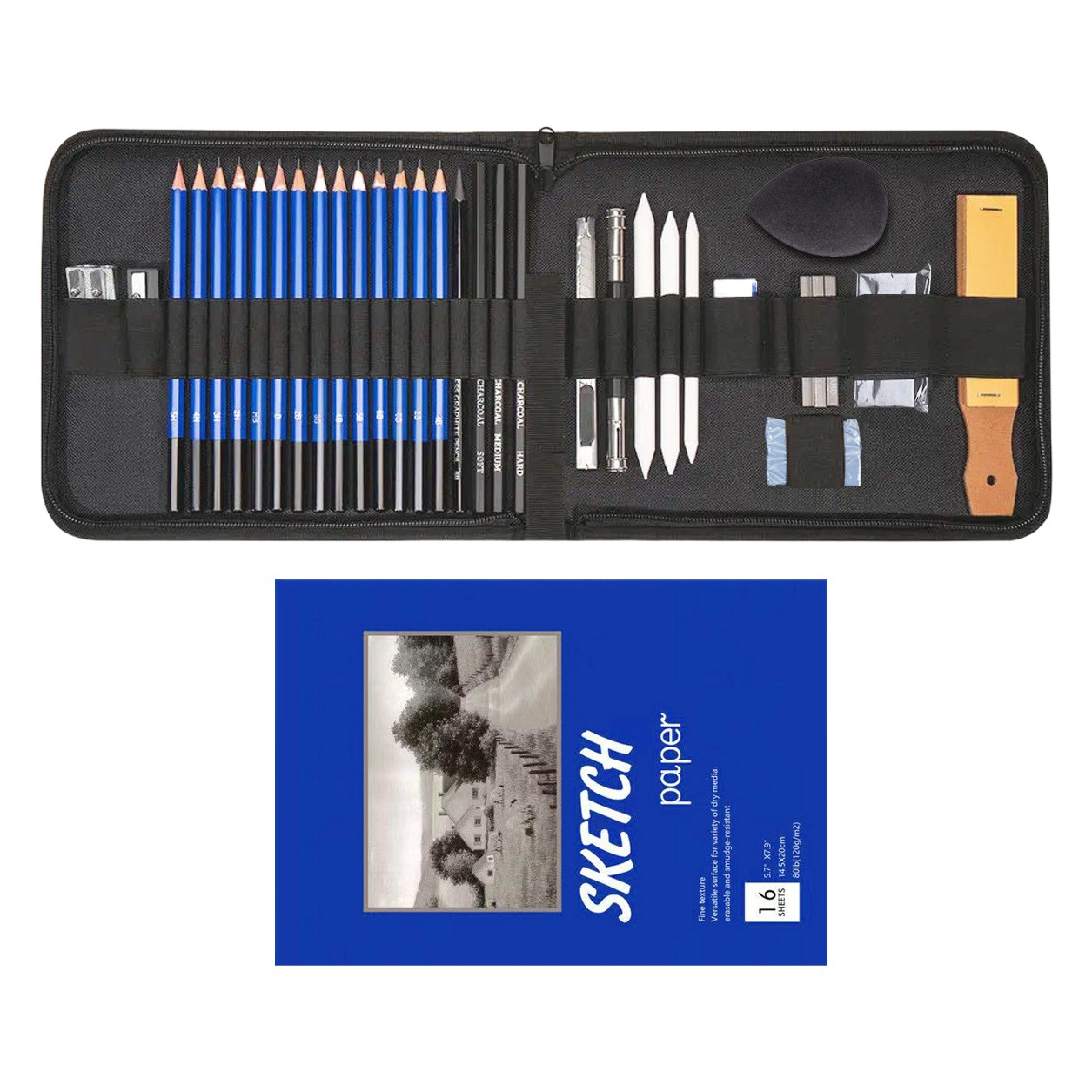 36 unidades sketch lápiz traje pintura sketch traje kit profesional de suministros de arte Amazon transfronteriza al por mayor
