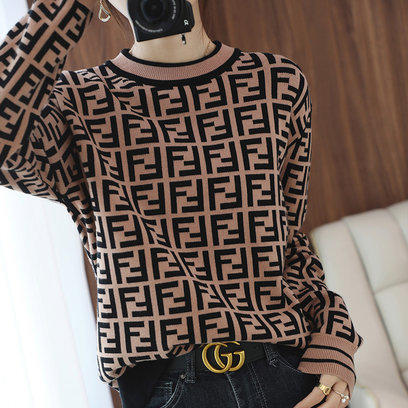 2021 autumn and winter new sweater femal...