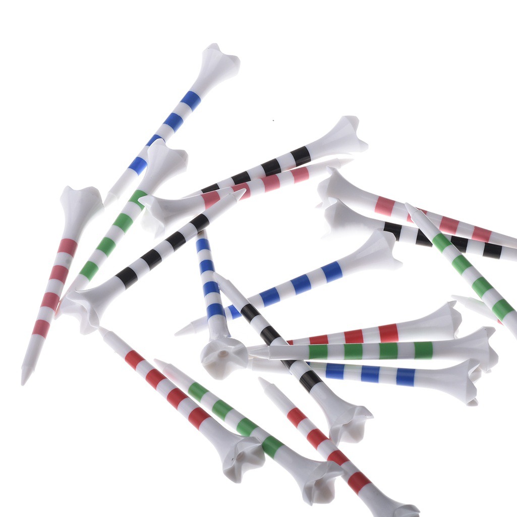 Golf nail Stripe impresión Golf tee 4-ángulo bola de plástico uñas bola de plástico asiento transfronterizo