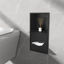 X&C304不锈钢可可订卫生间壁龛嵌入式浴室金属马桶成品壁柜内嵌壁