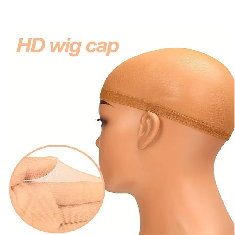 In-Stock Hot-Selling Ultra-Transparent Hair Net Wig Cap Lace Invisible Long Hair Fine Mesh Stocking Hair Cap Hdwigcap