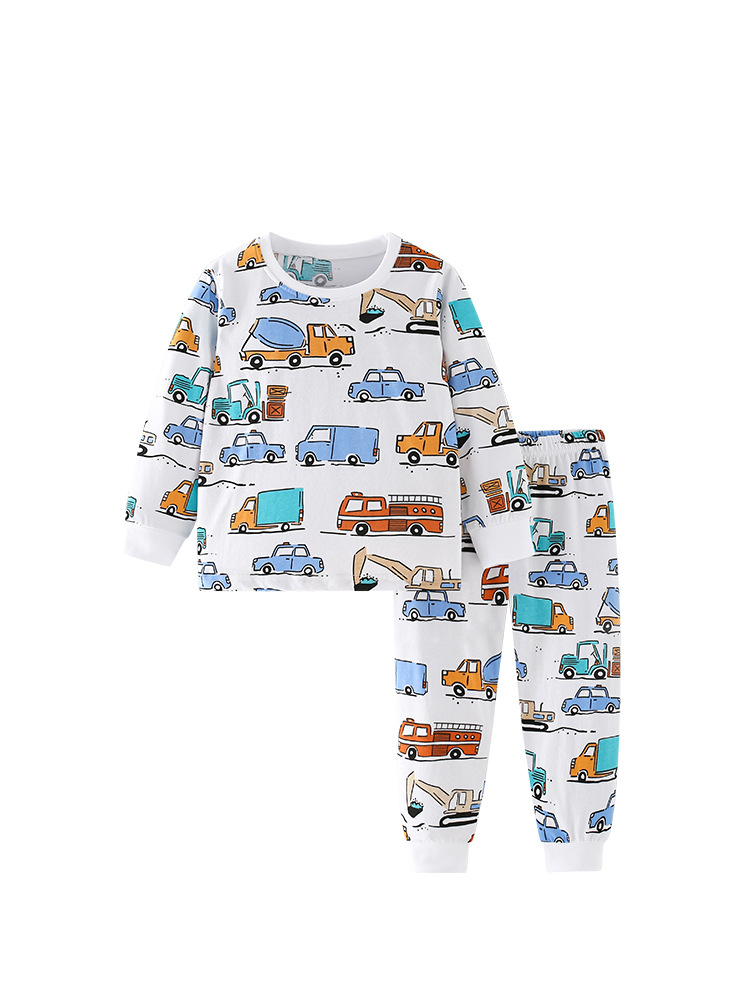 En stock malwee traje para niños otoño nuevo traje de dos piezas para niños europeos y americanos estilo occidental impreso pantalones de manga larga