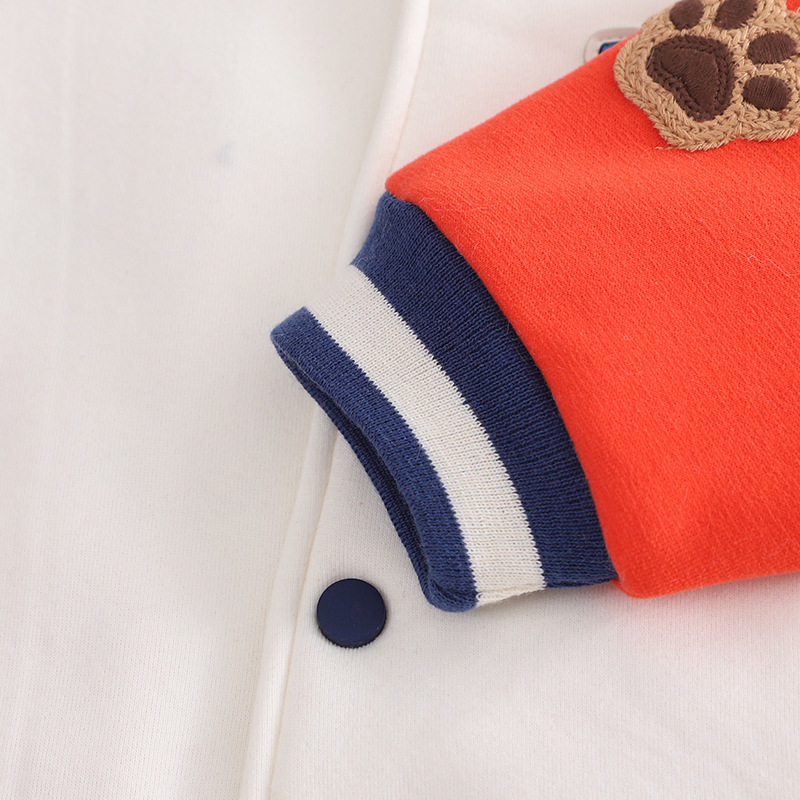 2023 Herbst/Winter Jungen Baseballanzug mit warmer Kleidung für Mädchen Winter Einteiliger Plüsch Baby Lamm Fleece Mantel_voghion.com