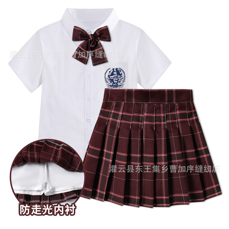 Skirt, mini-skirt, sleeves, set