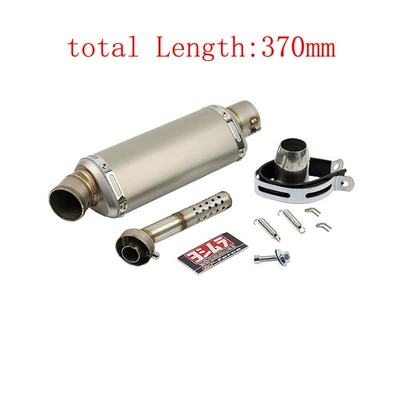 250NK triangle muffler pipe — Exhaust pipe - medium-triangular-titanium