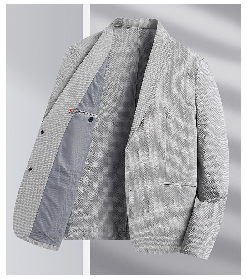 Áo vest nam dáng ôm mỏng nhẹ chống nhăn chống nắng dài tay một hàng hai cúc — Màu xám gạo, Xanh lam bảo, Xanh đậm, Xám xanh chi tiết 11