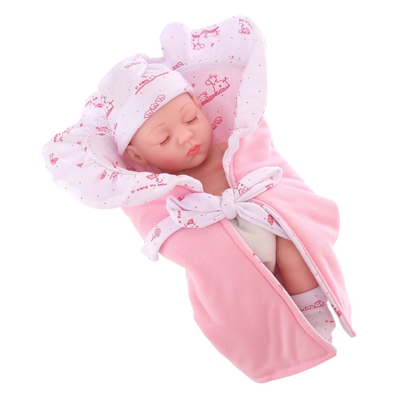 Simulación bebé renacido muñeca 30cm vinilo muñeca suave pegamento bebé dormir calmante niños jugar casa juguete