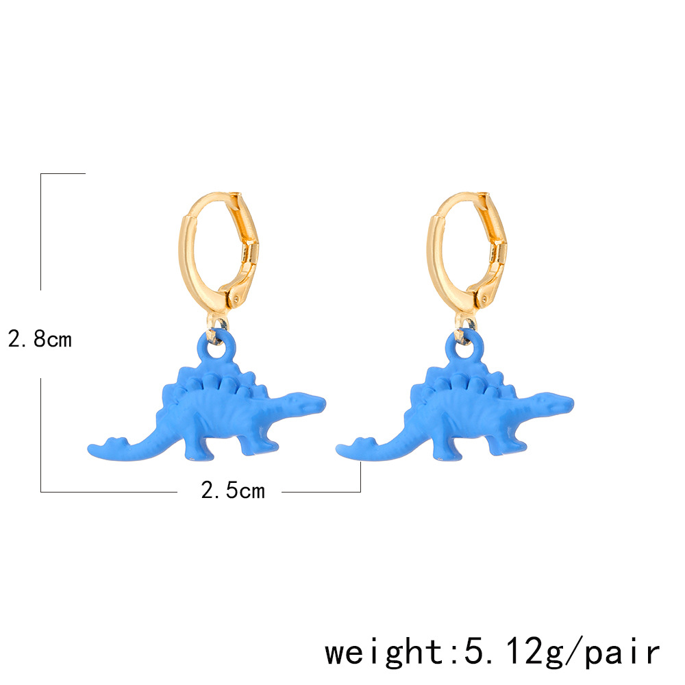 Animal Cartoon Style Alloy No Inlaid Patchwork Plating Earrings display picture 1