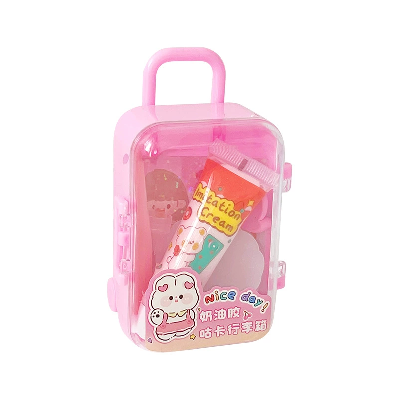 Набор мультяшных карт-чехлов «крем», DIY детский чемоданчик, 15 штук, квадратные (разные цвета)