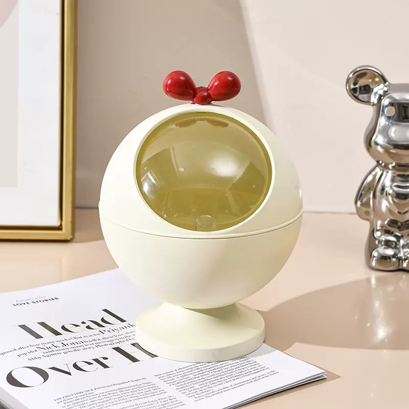 桌面垃圾桶可爱小号家用宿舍办公室桌上带盖纸篓ins风迷你垃圾筒