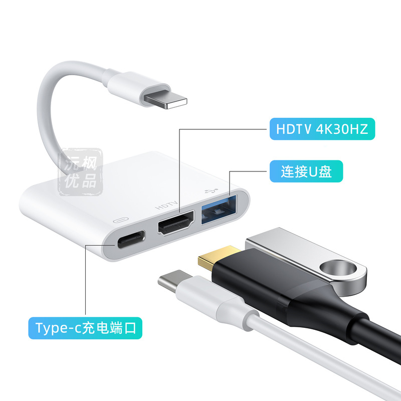 新しいType-C 3-in-1カードリーダーは、Apple、Android、OTGに対応した多機能iPadカメラコンバーターです。|undefined