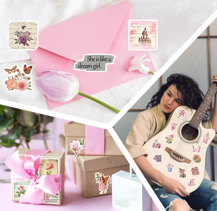 22g Weight Stickers Stationery Type 1 Set Quantity School Occasion PVC self-adhesive Material Cartoon Pattern Cute Style 1 Set Cartoon School PVC Self-adhesive Cute Stickers 5
