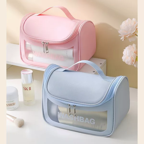 Customized Pvc Toiletry Bag, Wholesale from the Source Factory, Portable Waterproof Makeup Bag, Supports Small Orders, Customizable Logo, Waterproof and Wear-Resistant