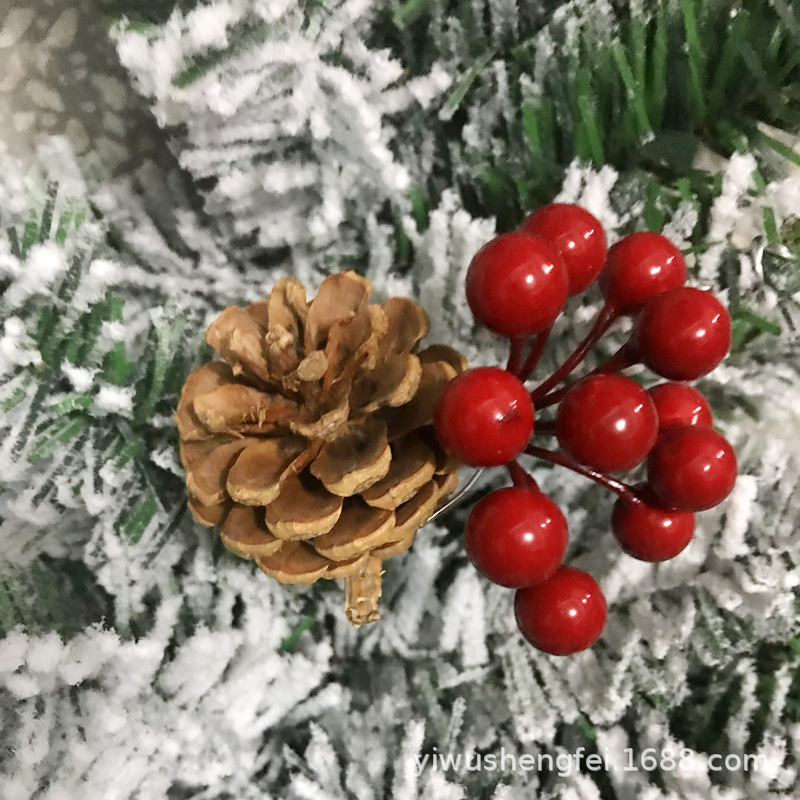 源クロスボーダー熱売新型クリスマス藤条花輪植毛クリスマス藤条花輪クリスマス装飾藤条|undefined