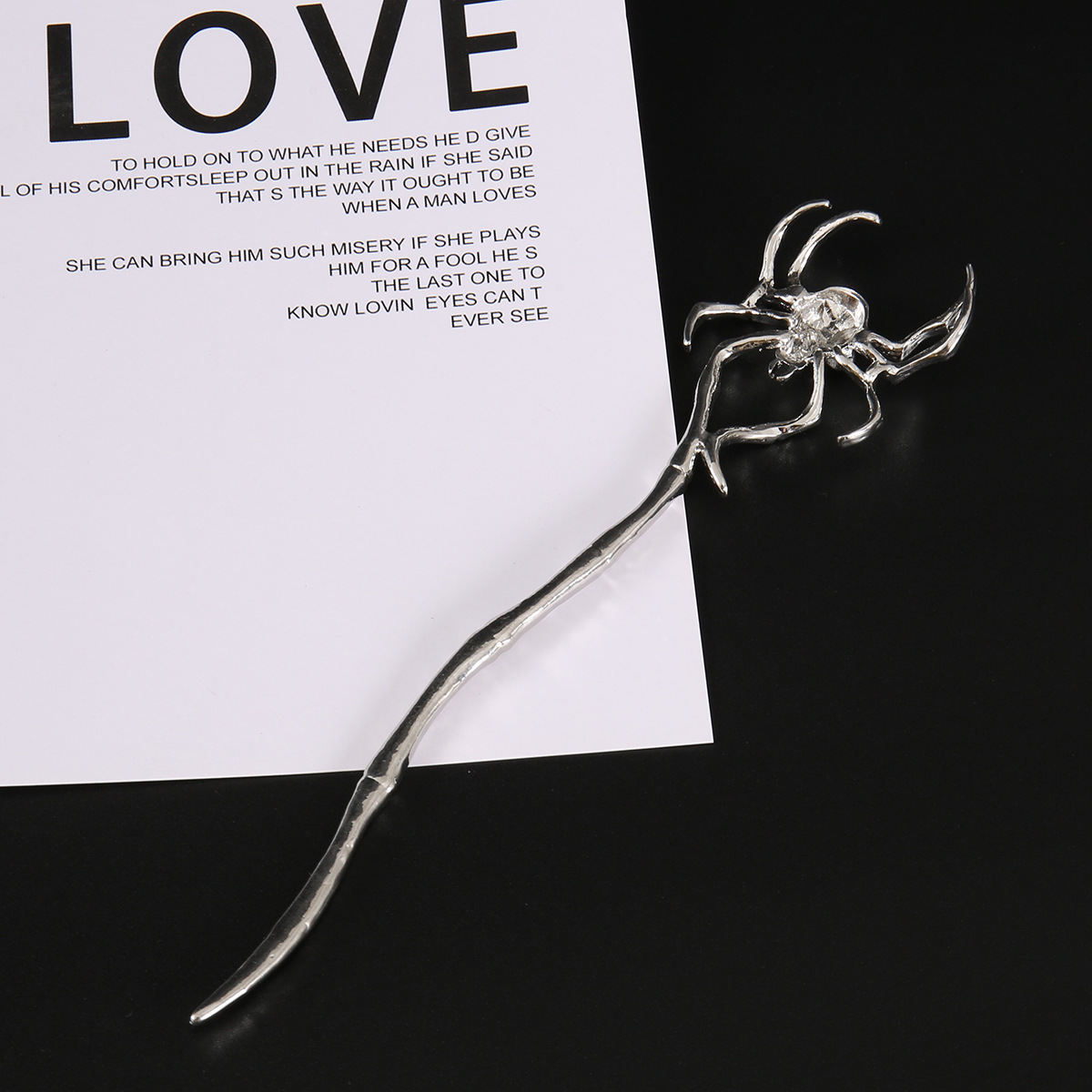 Metal Material Halloween Festival Women's Retro Skull Alloy Plating Hairpin