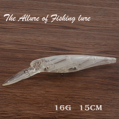 N02 Blank Body Minnow 15CM/16.0G Lure Sea Fishing Artificial Plastic Bait Fishing Tackle Wholesale