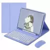 Lavender purple+ordinary round keyboard+dual -molded mouse