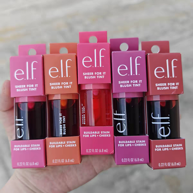 elf Lip and Cheek Dual-Use Tint 6.8ML Scented Moisturizing Colored Lip Gloss elf Lip and Cheek Dual-Use Tint 6.8ML Scented Moisturizing Colored Lip Gloss