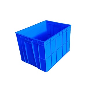 Thickened plastic turnover box transfer box rectangular with lid material Box large blue factory warehouse plastic box