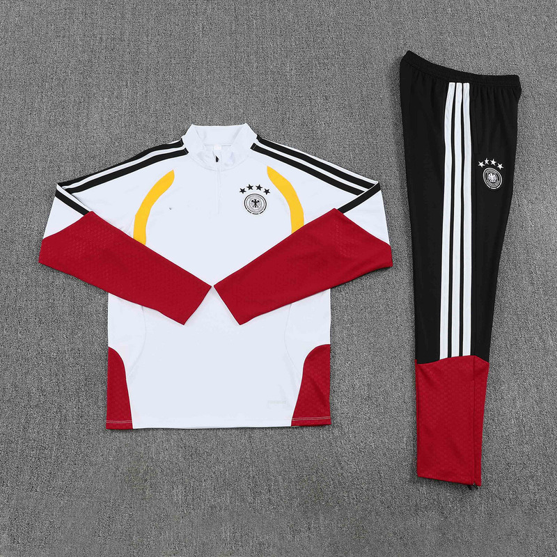 German Football Training Uniform Long-Sleeved Half-Zip Jersey Autumn and Winter Portuguese Team Uniform National Team Football Uniform Suit German Football Training Uniform Long-Sleeved Half-Zip Jersey Autumn and Winter Portuguese Team Uniform National Team Football Uniform Suit