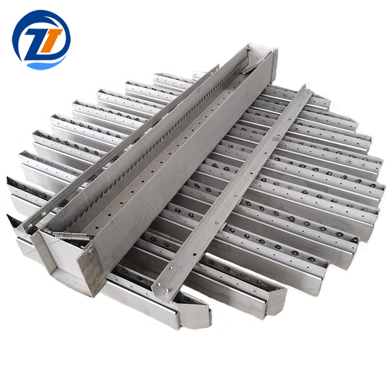 不锈钢液体分布器精馏塔集液器塔内件槽盘式槽式管式汽液分流器