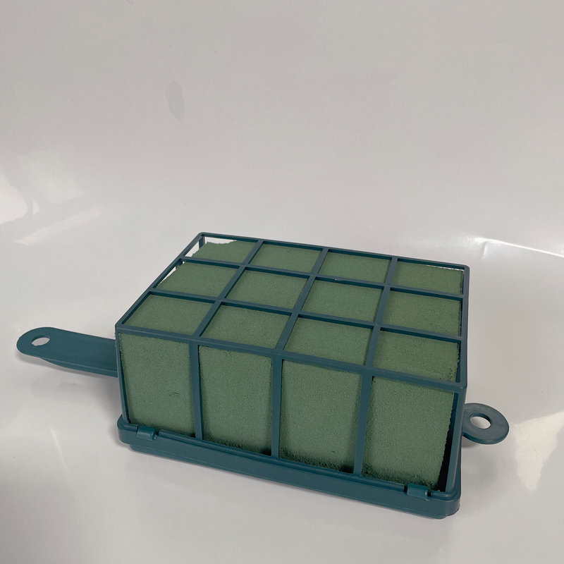 Poesía extranjera flor de barro cuadrícula ventosa flor esponja flor flor de boda coche de plástico flor de mesa de comedor colgar pared cruzada anillo de corazón