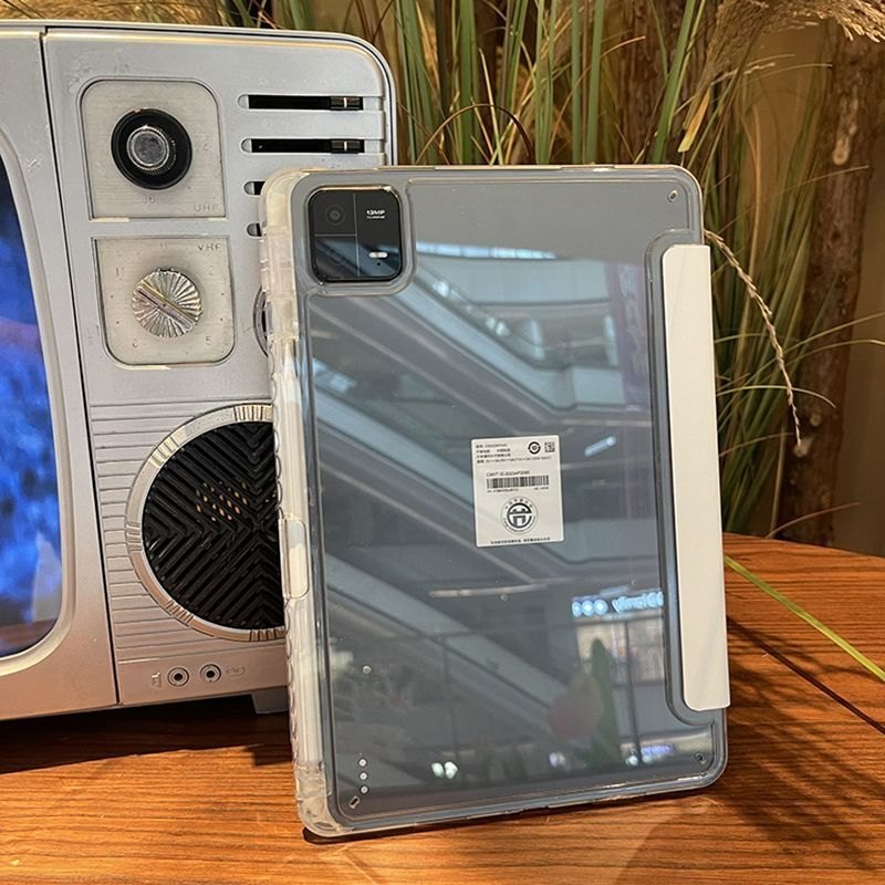 Funda para Tablet con Ranura para Lápiz de Acrílico con Soporte y Protección contra Caídas image 5