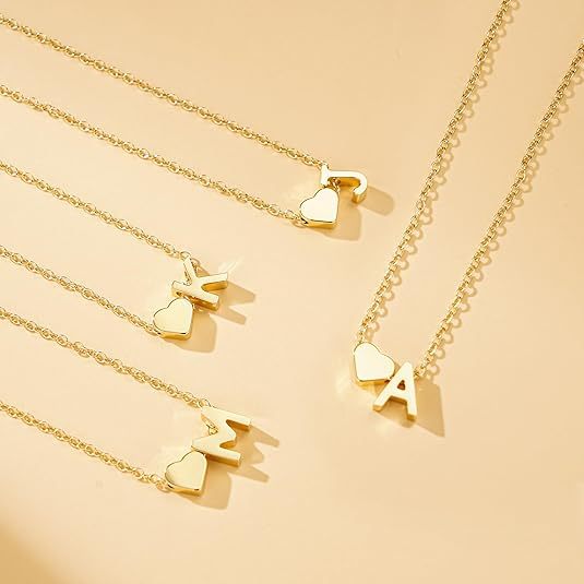 Collier pendentif cœur en acier titane avec 26 lettres anglaises, style transfrontalier, pour femme, style Niche Light Luxury_voghion.com