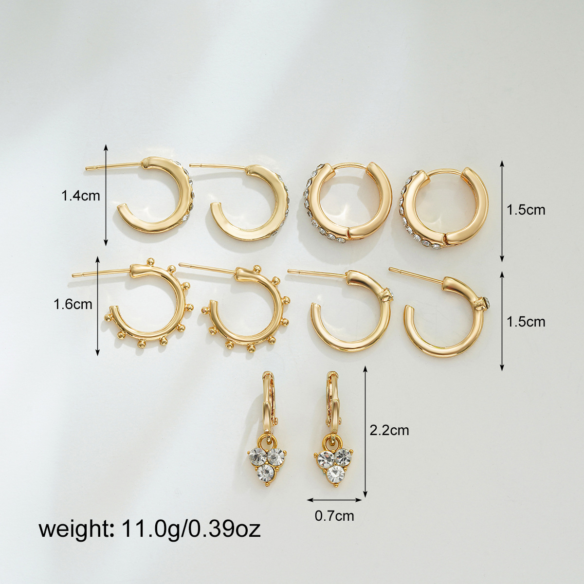 All Seasons Season Unisex Gender 1 Set Classic Style Commute Geometric Zinc Alloy Drop Earrings Earrings Ear Studs