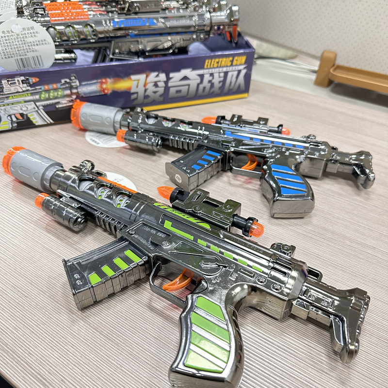 8 スモークスプレー電動ショットガンフラッシュ振動音楽 8 音銃男の子子供のおもちゃナイトマーケットの屋台|undefined