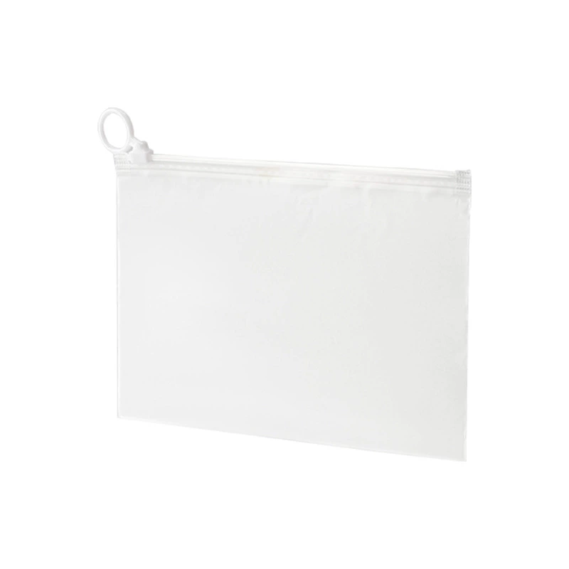 Matte Waterproof Transparent Storage Bag, Zipper Pull-Tab, Handheld Travel Organizer