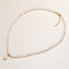 Fashionable pendant from pearl, lightweight necklace, wholesale