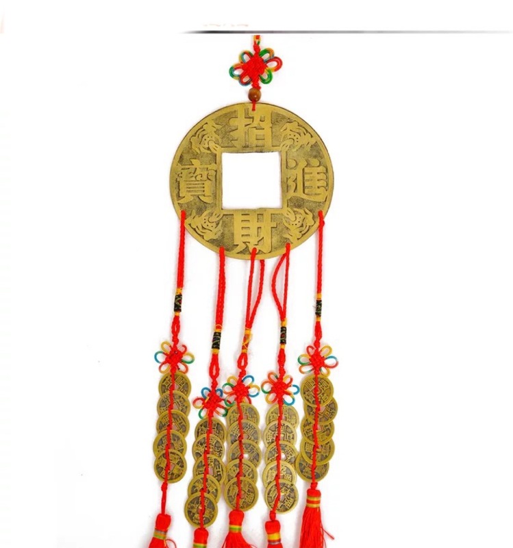 Manufacturer's New Pure Copper Five-Emperors Coins, a Treasure for Home Protection, Bring Wealth and Fortune, Copper Coins for Feng Shui, Home Decoration, Hanging Ornaments for Attracting Wealth