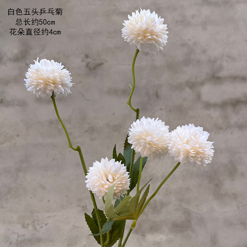 Material de flor de boda blanco brumoso artificial Misty Wedding Hall decoración camino plomo arreglo de flores techo flor artificial Flor de plástico