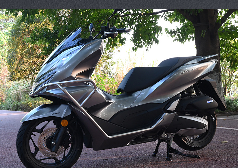 Suitable for Honda Pcx160 Motorcycle Stainless Steel Bumper Anti-Fall Front Guard Bar Exhaust Pipe Bar Rear Rack Modification