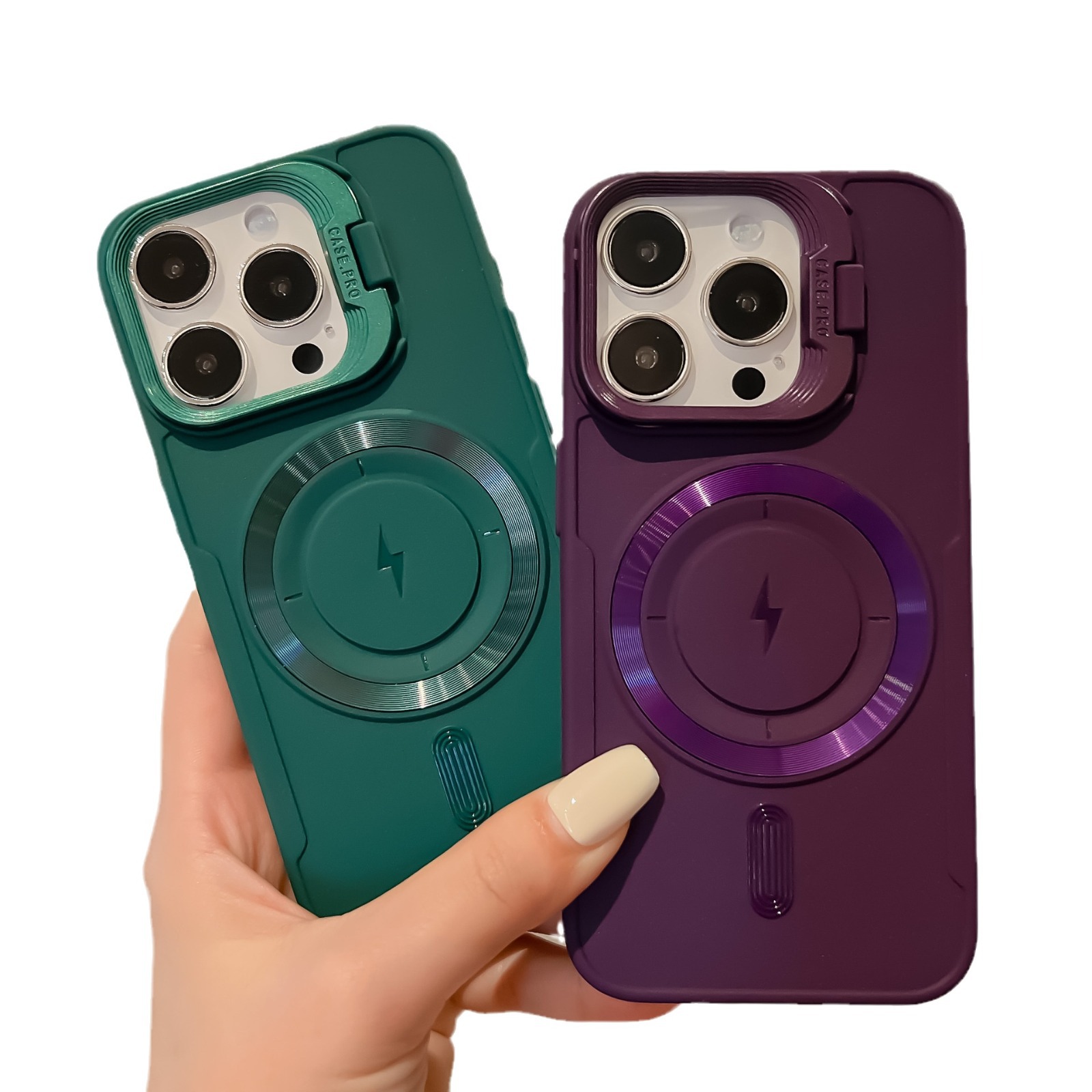 Funda suave mate compatible con iPhone 16, cubierta protectora con soporte para lente de Apple 17, Apple 17 Air.