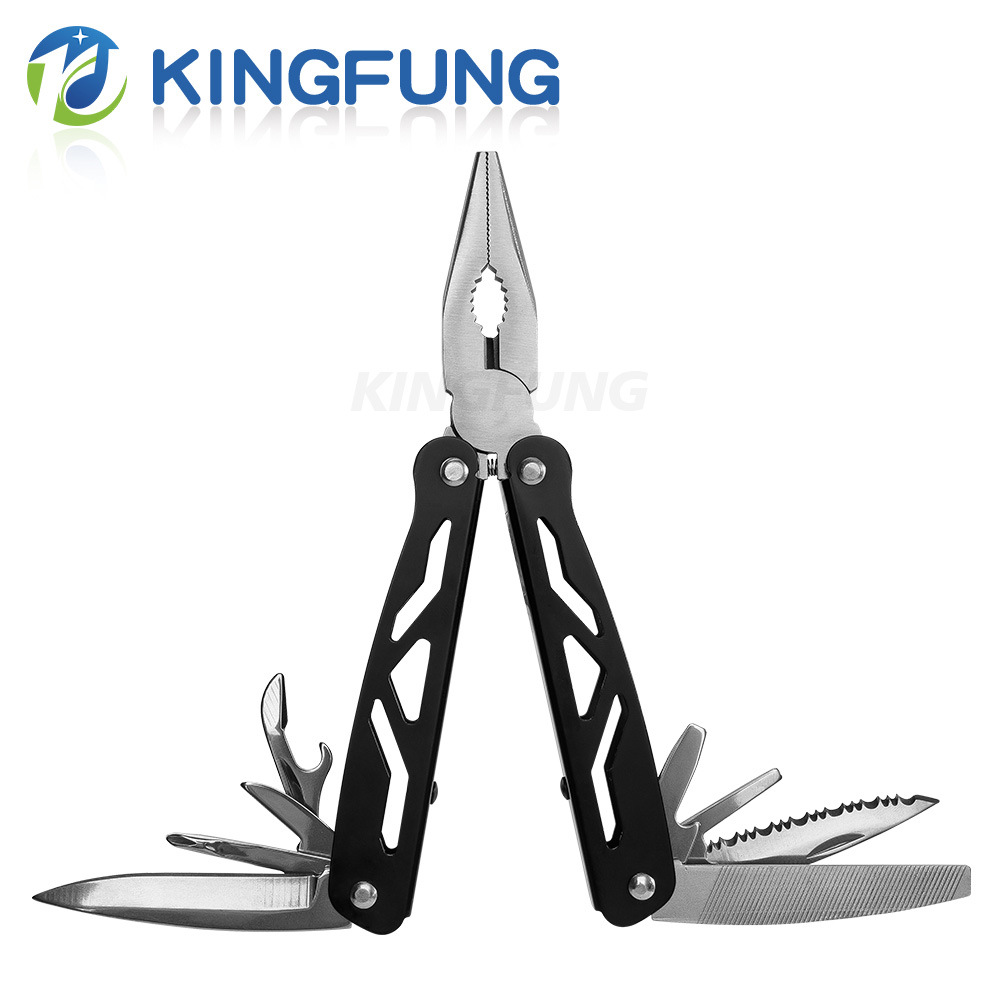 厂家直销不锈钢折叠钳多功能刀钳户外多用钳子多用工具钳镂空设计