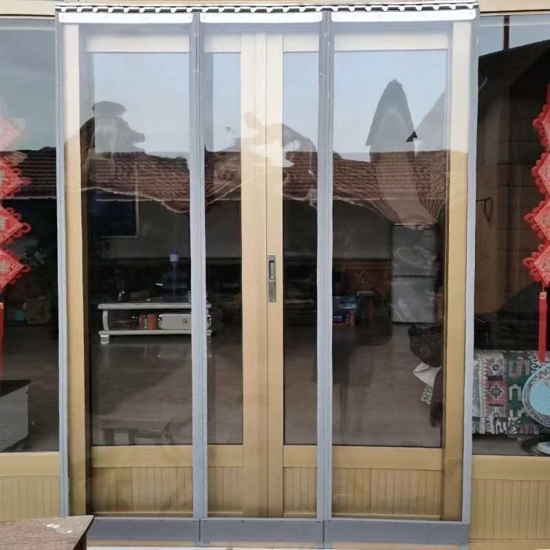 Neutral Thickeneded Magnetic Door Curtain for All Seasons, Commercial Transparent Windshield Partition Curtain, Household Plastic Pvc Soft Door Curtain