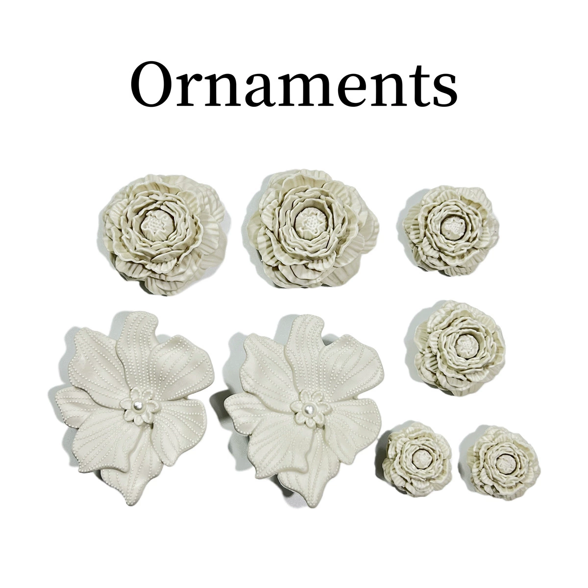 Shoes, three dimensional beads from pearl, accessories, decorations, removable accessory, flowered