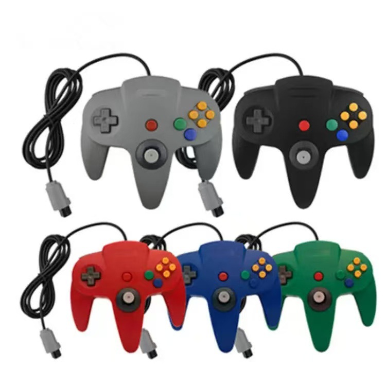 Kabelgebundener N64 Controller In Transparenter Farbausführung_voghion.com