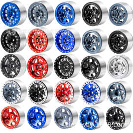 数控铝合金1.3mm轮辋轮毂Axial SCX24 FMS FCX24 1/24 遥控玩具车
