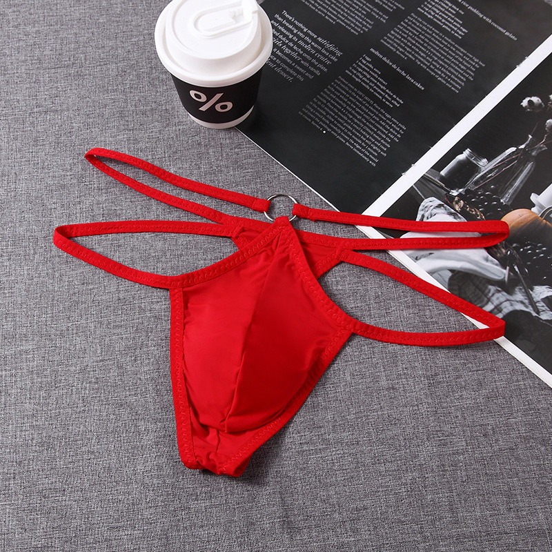 Manufacturer Supplies Men's Sexy Double Thong Tight-Fitting Personalized Transparent Butt-Lifting Mesh Men's Underwear M1408 # Manufacturer Supplies Men's Sexy Double Thong Tight-Fitting Personalized Transparent Butt-Lifting Mesh Men's Underwear M1408 #
