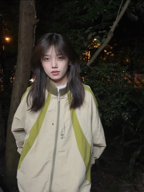复古棒球服女春秋季2025新款撞色百搭运动夹克宽松学生薄款外套潮|undefined