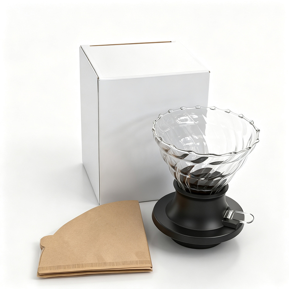 Juego de Cafetera Filtrante por Goteo con Taza Filtro Inteligente para Hogar y Oficina