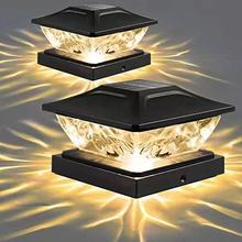 太阳能柱头灯户外防水庭院灯门柱灯庭院柱子围墙柱头灯别墅立柱灯